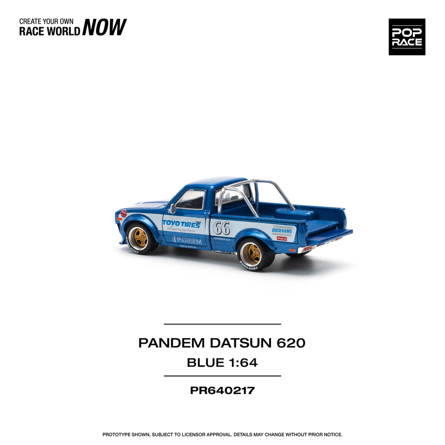 Pop Race 1/64 Pandem Datsun 620 - Blue