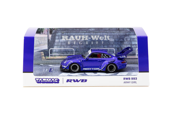 Tarmac Works 1/64 RWB 993 - Army Girl Purple