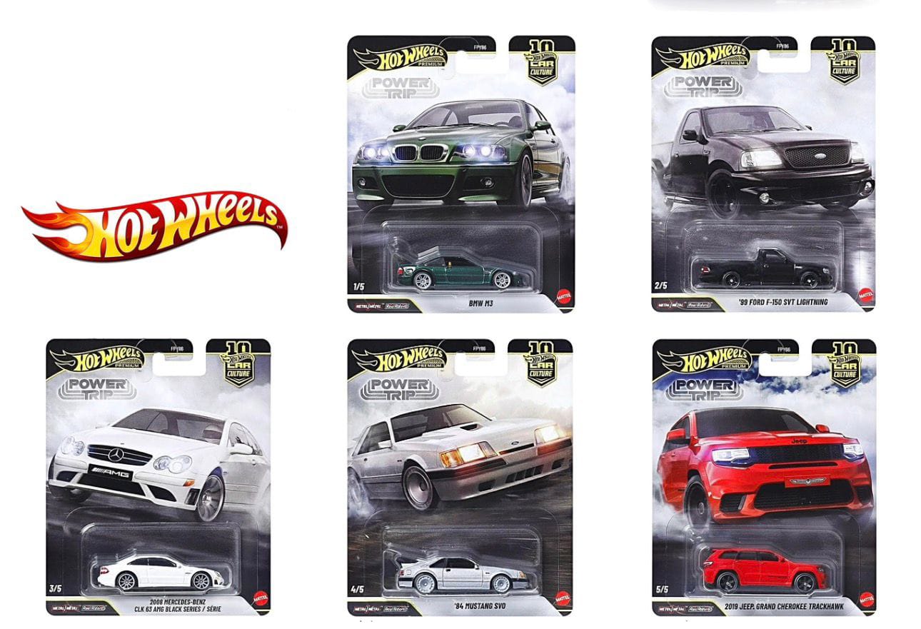 Hot Wheels Premium 1/64 Power Trip 5 Car Complete Set