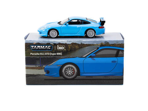 Tarmac Works 1/64 Porsche 911 (996) GT3 - Light Blue