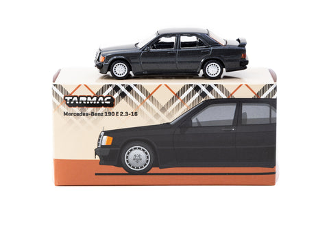 Tarmac Works 1/64 Mercedes-Benz 190E 2.3-16 - Blue Black Metallic