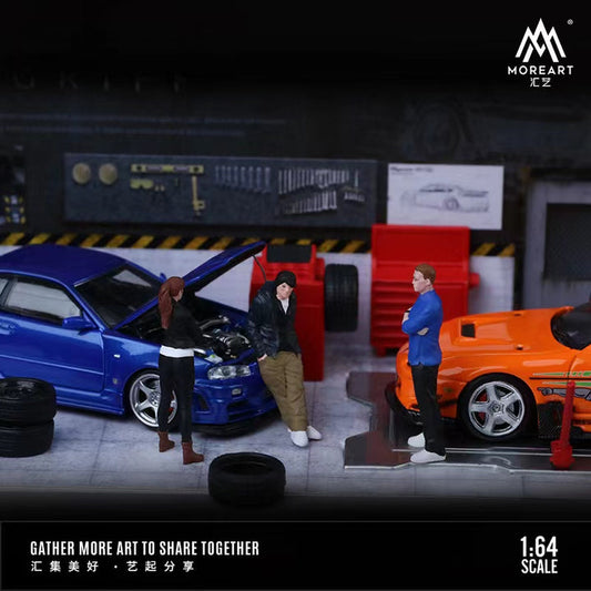 Moreart 1/64 Fast & Furious Doll Set A