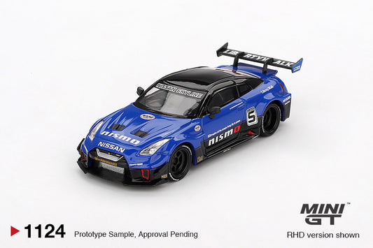 Mini GT 1/64 LB-Silhouette WORKS GT NISSAN 35GT-RR Ver.2 (#1124) - Blue