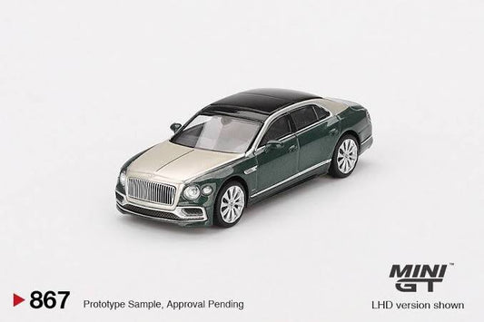 Mini GT 1/64 Bentley Flying Spur (#867) - White Sand Verdant