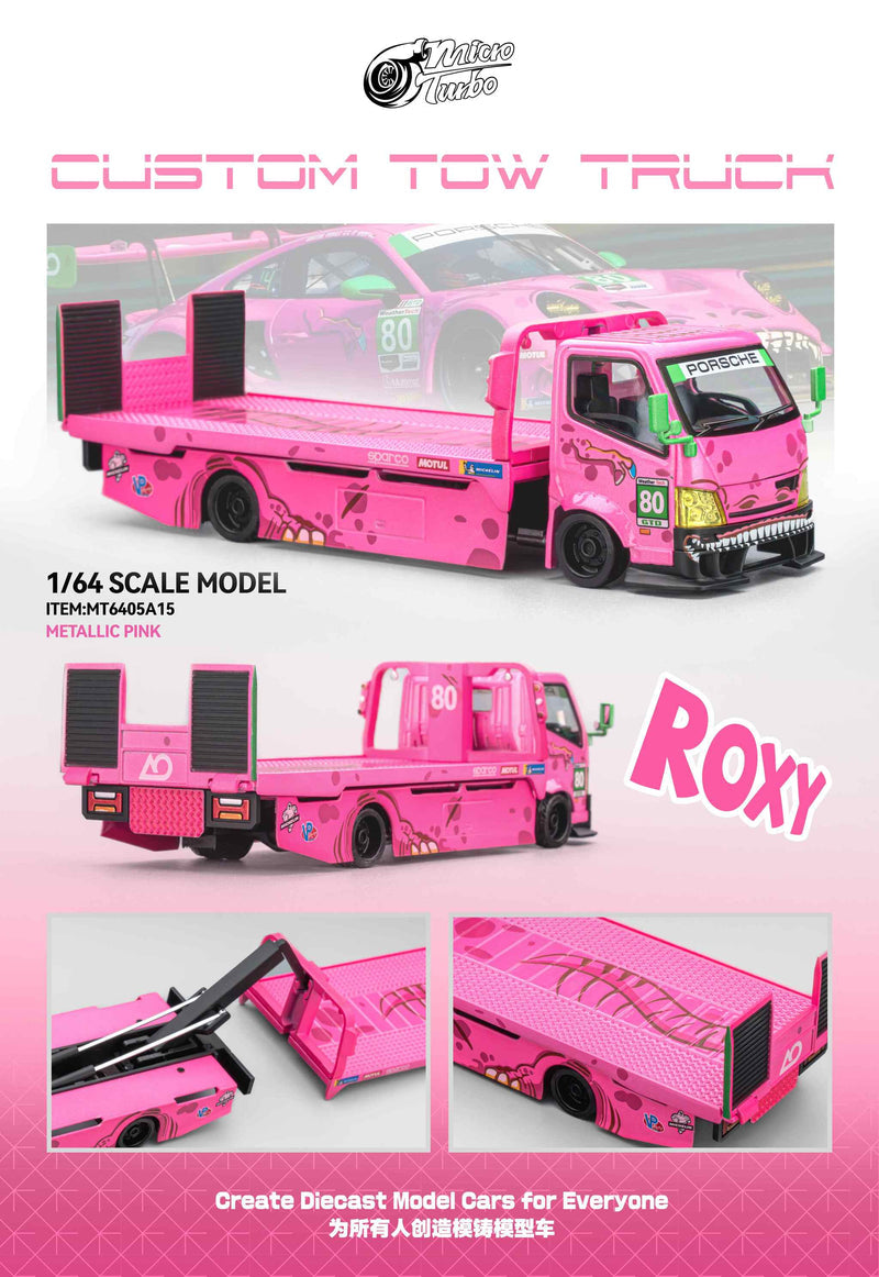 Mega Gear 1/64 Custom Tow Truck - AO Racing Roxy Livery