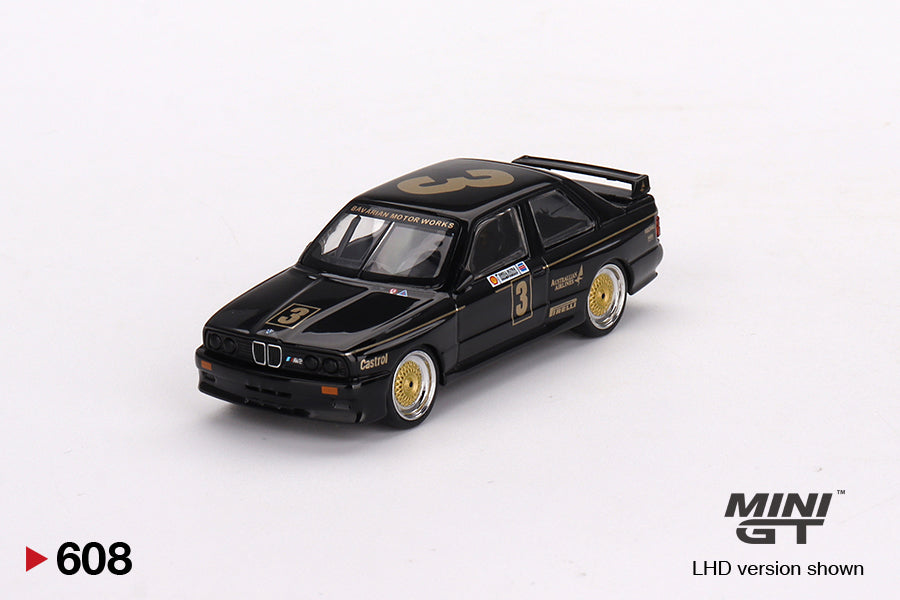 Mini GT 1/64 BMW M3 #3 JPS Team BMW (#608) 1987 ATCC Championship Winner