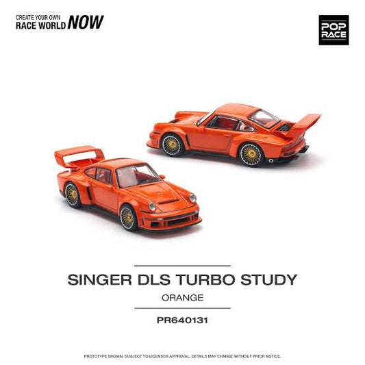 Pop Race 1/64 Singer Turbo DLS Study - Orange