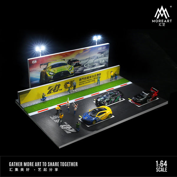 Moreart 1/64 FIA GT Series Start Grid Diorama (WORKING LED LIGHTS)