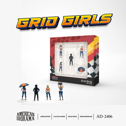 American Diorama 1/64 Grid Girls Figurine Pack