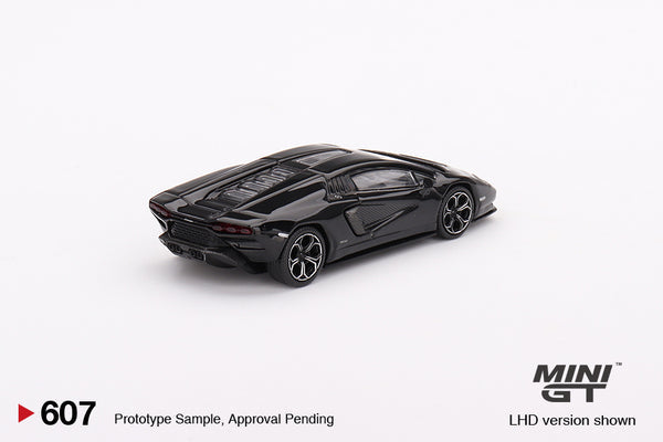 Mini GT 1/64 Lamborghini Countach LPI 800-4 (#607) - Nero Black