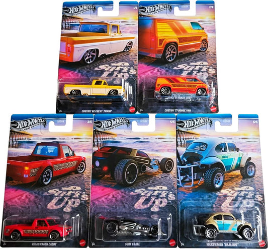 Hot Wheels 1/64 Surf's Up Theme 5 Car Set