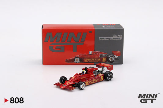 Mini GT 1/64 Lotus 78 (#808) - Gunnar Nilsson 1977 Japanese GP