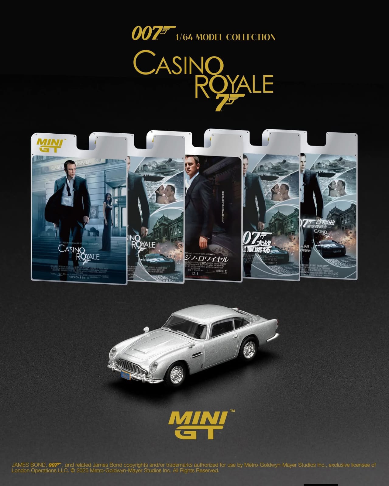 Mini GT 1/64 Aston Martin DB5 (#909) - Casino Royale 007