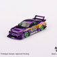 Mini GT 1/64 LB Super Silhouette Nissan Silvia S15 (#576) - 2022 Formula Drift Japan Chrome Purple
