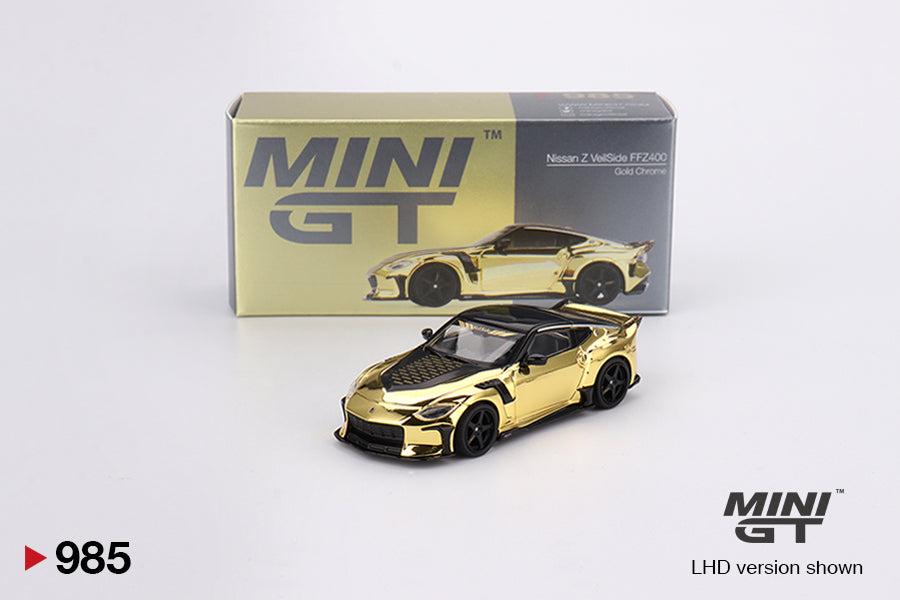 Mini GT 1/64 Nissan Z VeilSide FFZ400 (#985) - Gold Chrome