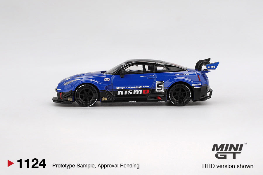 Mini GT 1/64 LB-Silhouette WORKS GT NISSAN 35GT-RR Ver.2 (#1124) - Blue