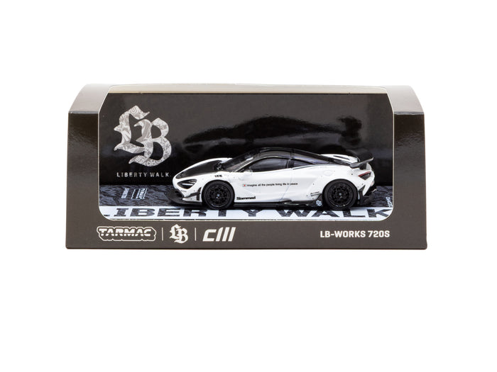 Tarmac Works X CM Model 1/64 LBWK McLaren 720S - White