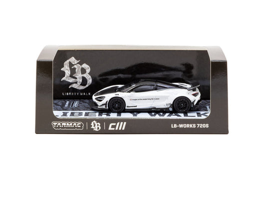 Tarmac Works X CM Model 1/64 LBWK McLaren 720S - White