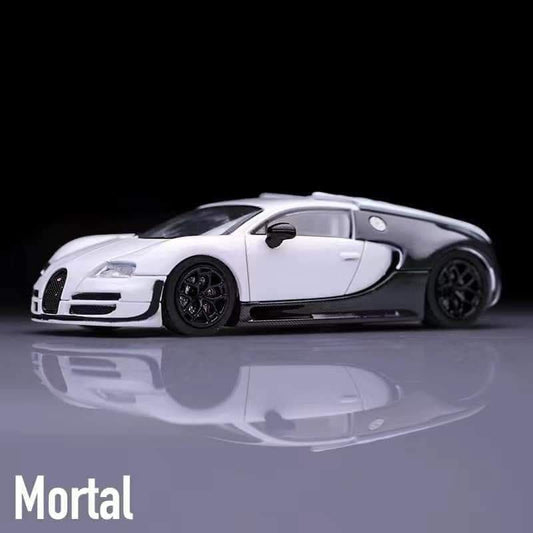 Mortal Diecast 1/64 Bugatti Veyron Super Sport - White/Black