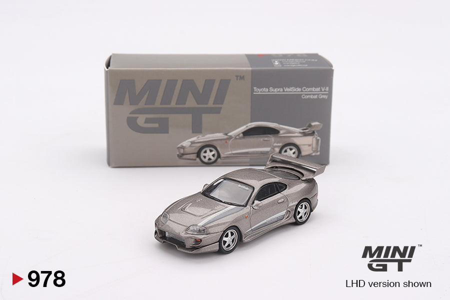 Mini GT 1/64 Veilside Toyota Supra Combat V2 (#978) - Combat Grey