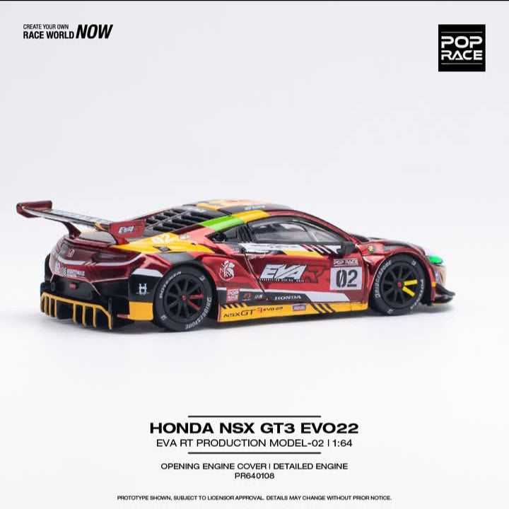 Pop Race 1/64 Honda NSX GT3 EVO22 - EVA RT Production Model -02