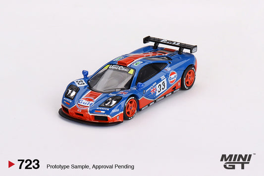 Mini GT 1/64 McLaren F1 GTR #33 (#723) - 1996 Le Mans 24Hr Gulf Livery