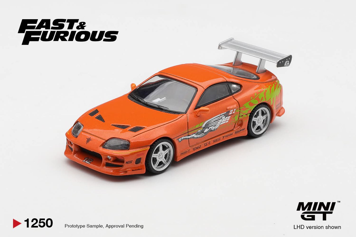 ⚠️ PRE ORDER ⚠️ Mini GT 1/64 Toyota Supra Bomex (#1250) - Brian's Supra The Fast & The Furious