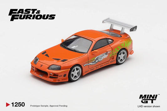 ⚠️ PRE ORDER ⚠️ Mini GT 1/64 Toyota Supra Bomex (#1250) - Brian's Supra The Fast & The Furious