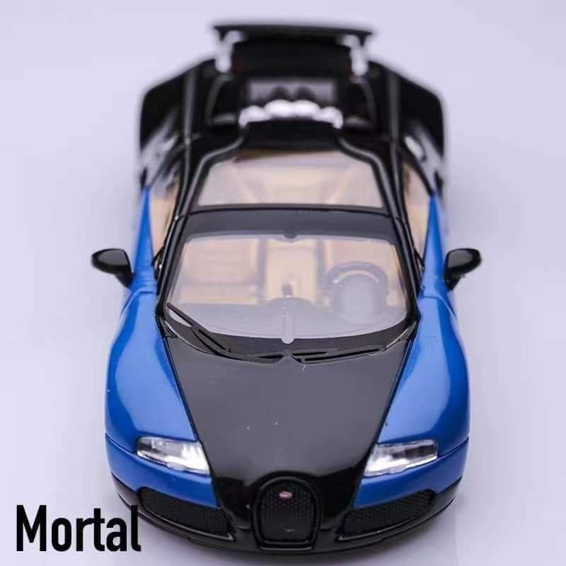 Mortal Diecast 1/64 Bugatti Veyron - Blue/Black