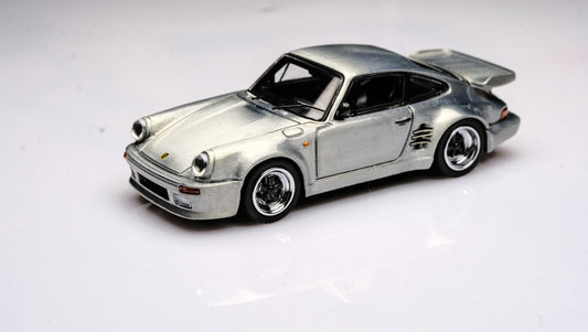 Briscale Micro 1/64 Porsche 911 (930) Blackbird - Silver