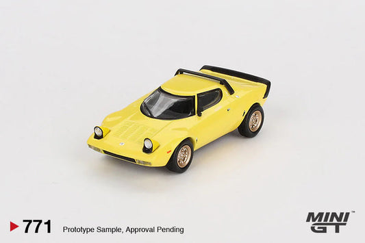 Mini GT 1/64 Lancia Stratos HF Stradale (#771) - Giallo Fly