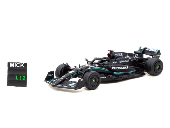 Tarmac Works 1/64 Mercedes-AMG F1 W14 E Performance - Spanish Grand Prix Tyre Testing 2023 #47 Mick Schumacher