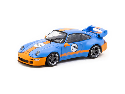 Tarmac Works 1/64 993 Remastered By Gunther Werks - Blue/Orange