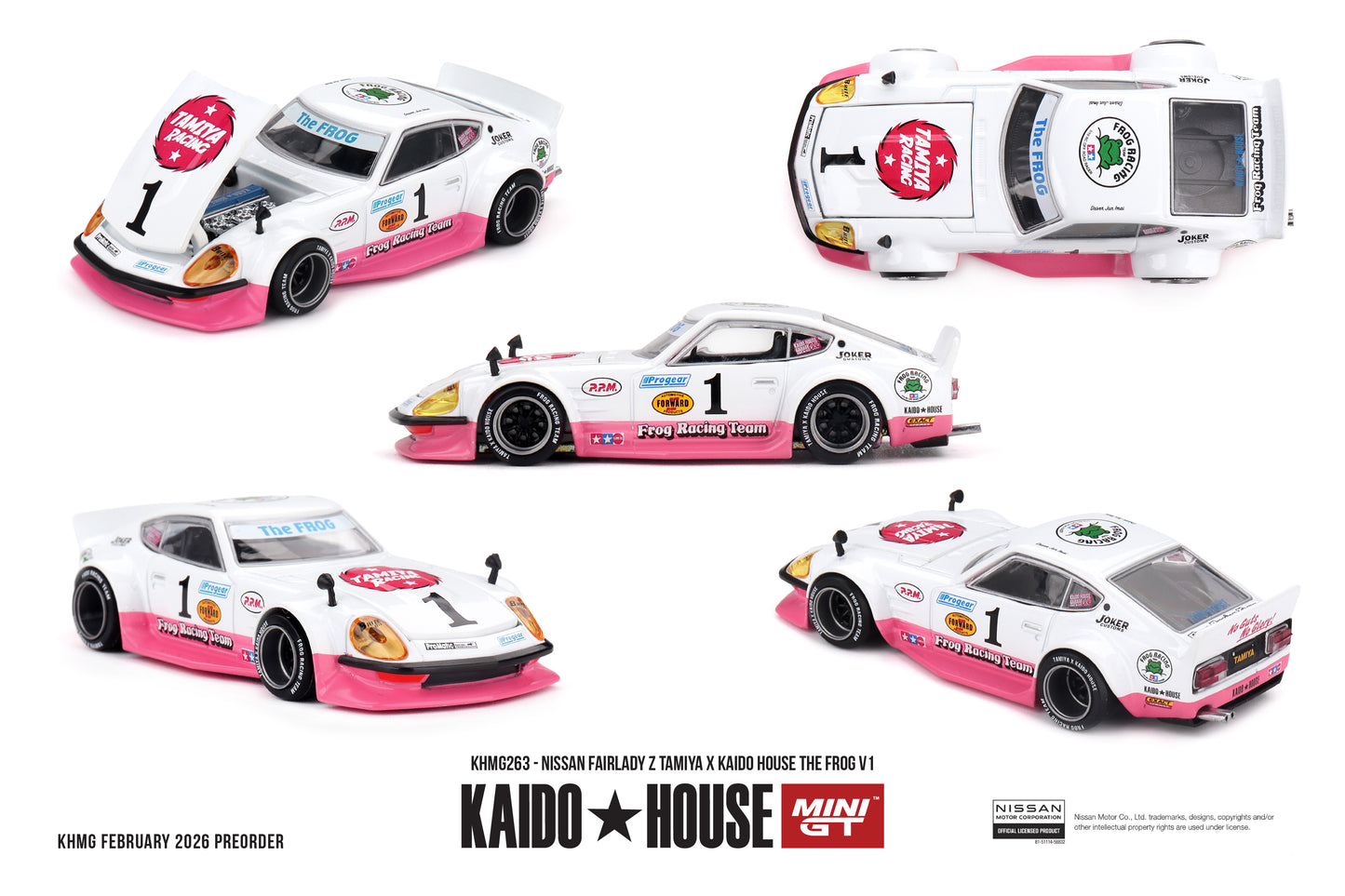 ⚠️ PRE ORDER ⚠️Mini GT x Kaido House 1/64 Nissan Fairlady Z - Tamiya X Kaido House The Frog V.1