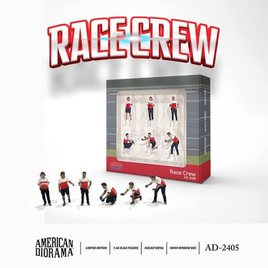 American Diorama 1/64 Race Crew Figurine Pack
