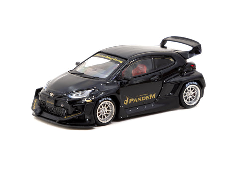 Tarmac Works 1/64 Pandem Toyota GR Yaris - Black/Gold