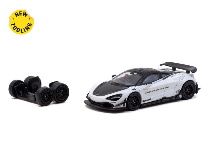 Tarmac Works X CM Model 1/64 LBWK McLaren 720S - White