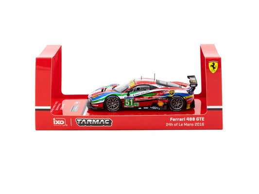 Tarmac Works x IXO 1/64 Ferrari 488 GTE #51 - 24h of Le Mans 2016