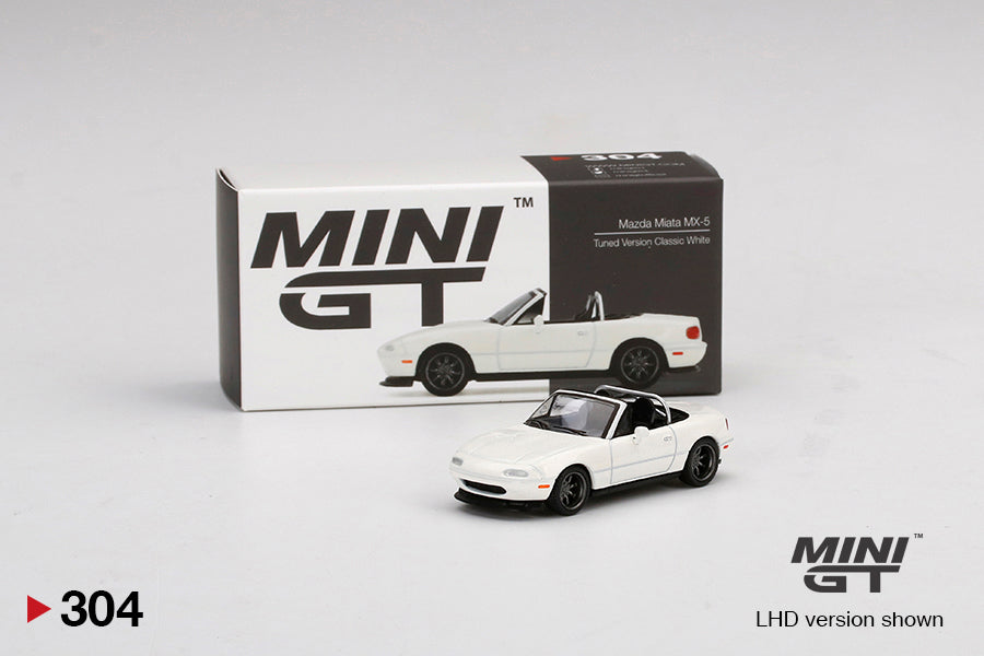 Mini GT 1/64 Mazda Miata MX-5 Tuned Version - White (304)