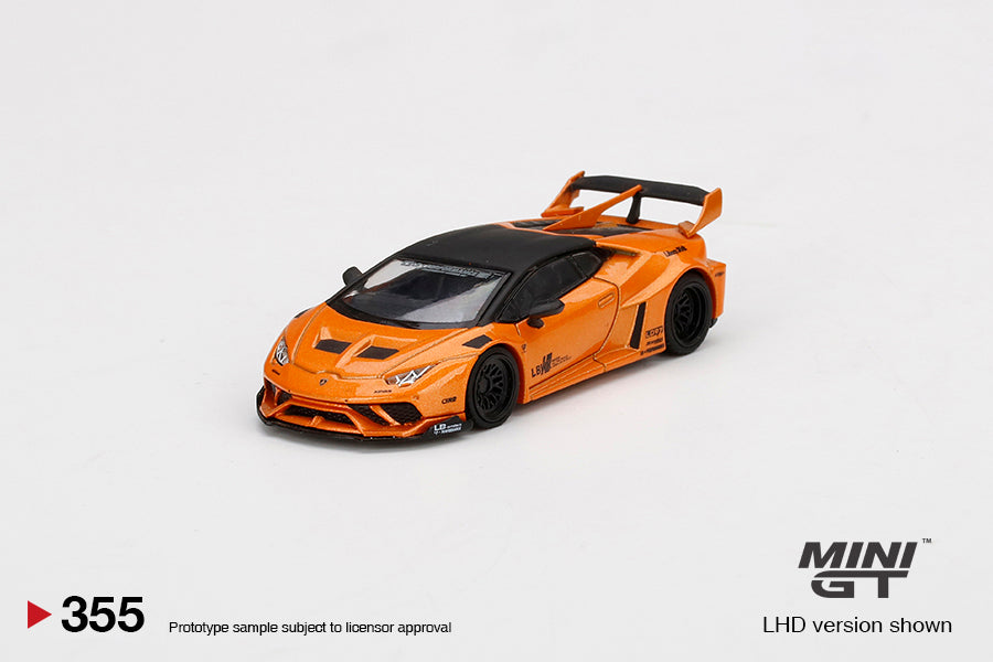 Mini GT 1/64 ★LB WORKS★ Lamborghini Huracan GT (#355) - Arancio Borealis