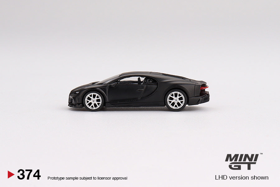 Mini GT 1/64 Bugatti Chiron Super Sport 300+ (#374) - Matte Black