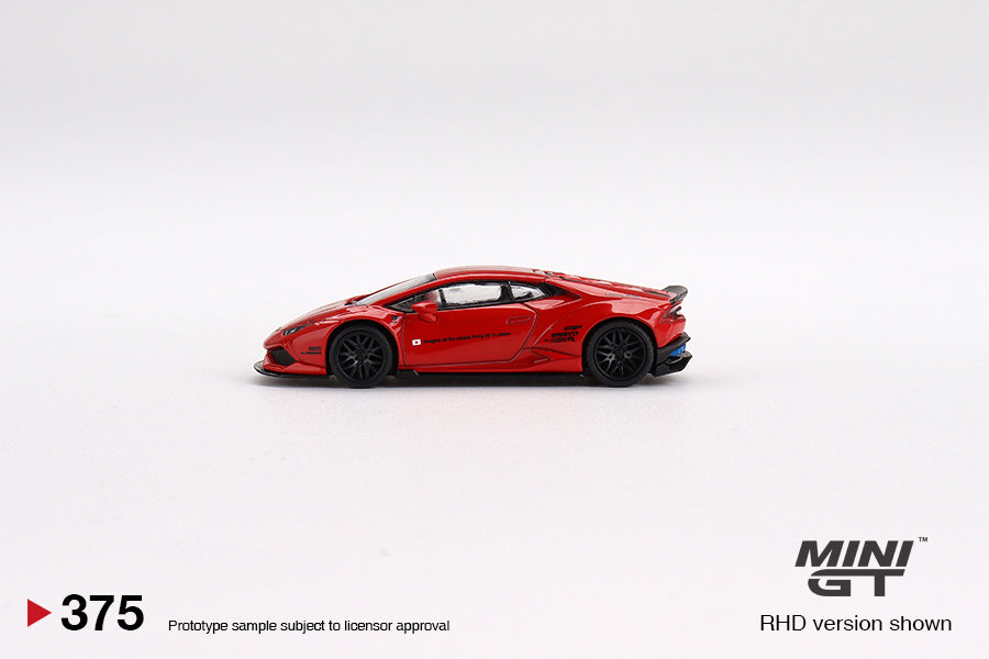 Mini GT 1/64 ★LB WORKS★ Lamborghini Huracan Ver 2. (#375) - Red