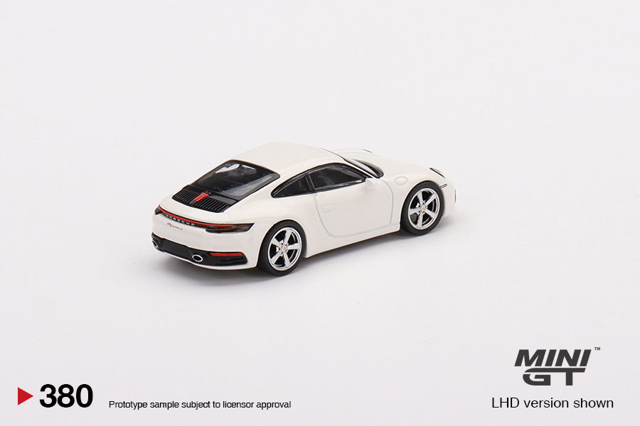 Mini GT 1/64 Porsche 911 (992) Carrera S (#380) - White