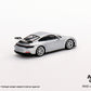 Mini GT 1/64 Porsche 911 (992) GT3 (#390) - GT Silver Metallic