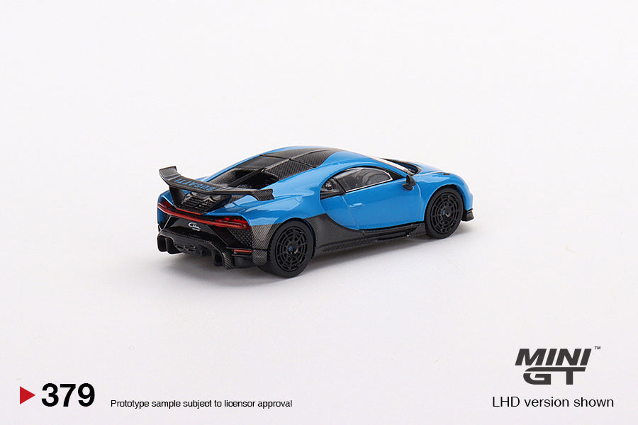 Mini GT 1/64 Bugatti Chiron Pur Sport (#379) - Blue