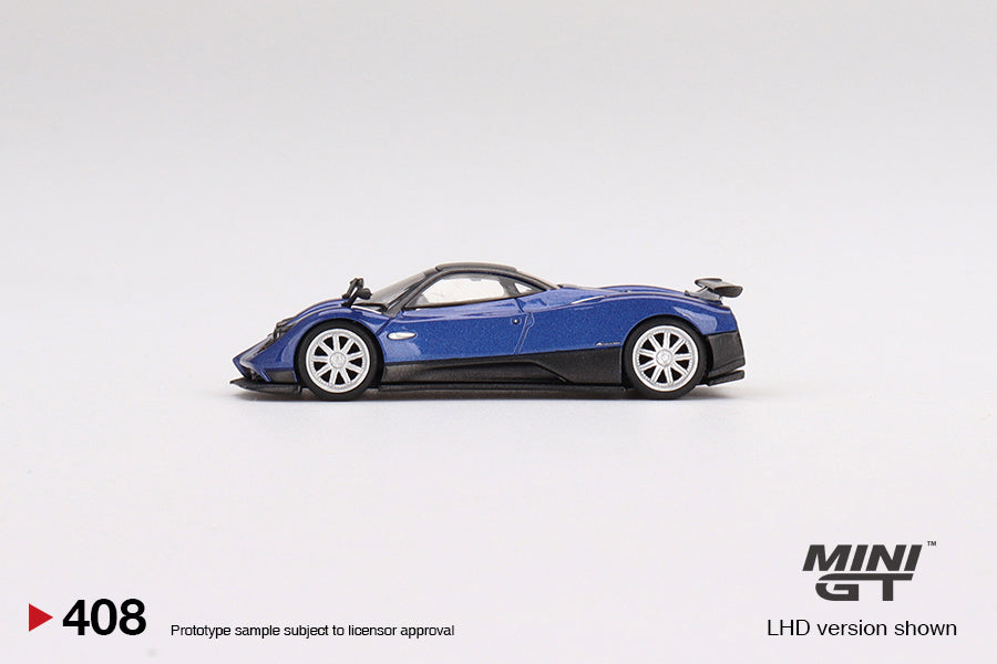 Mini GT 1/64 Pagani Zonda F (#408) - Blu Argentine