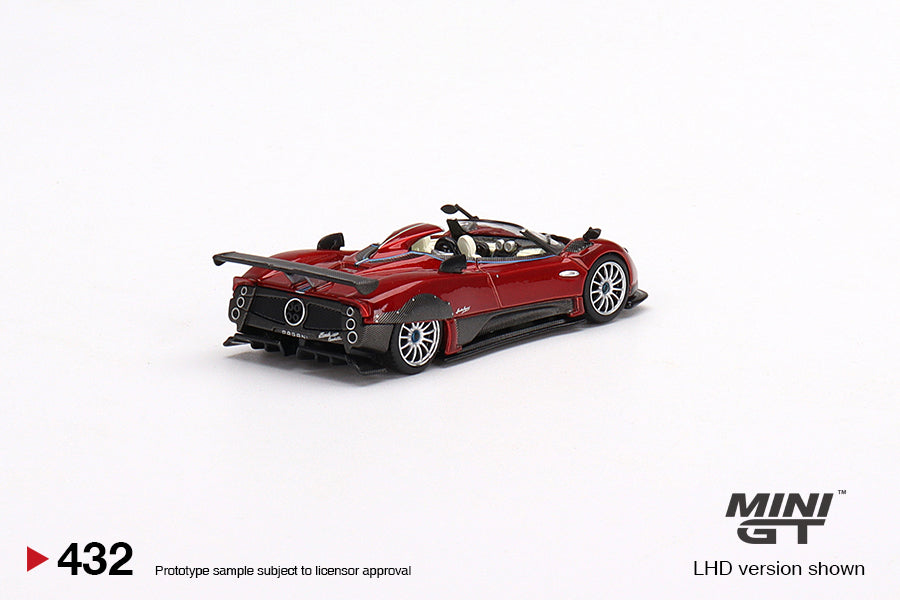 Mini GT 1/64 Pagani Zonda HP Barchetta (#432) - Rosso Dubai