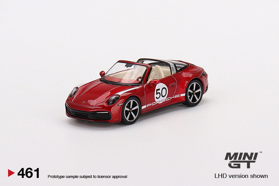 Mini GT 1/64 Porsche 911 Targa 4S Heritage Design Edition (#461) - Cherry Red