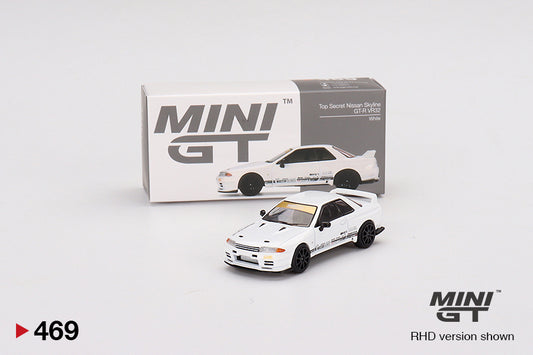 Mini GT 1/64 Top Secret Nissan Skyline VR32 #469 - White