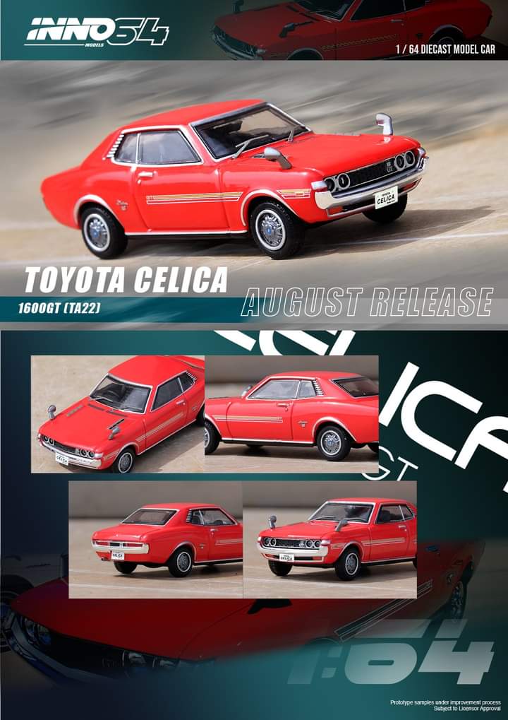 Inno64 Toyota Celica 1600GT  - Red
